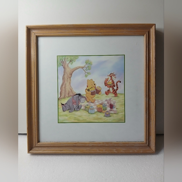 Disney Winnie The Poo Framed Picture - Picture 1 of 4